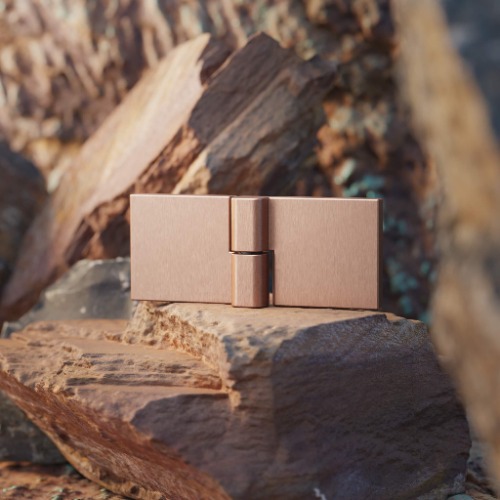 Szálcsiszolt réz zuhanyprofil