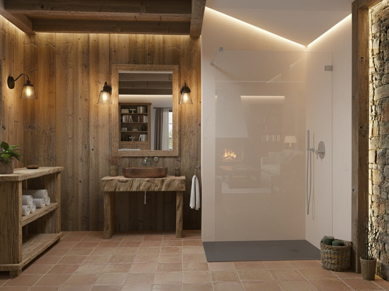 Essenza Pro Brushed Nickel Walk-in szálcsiszolt króm zuhanyfal