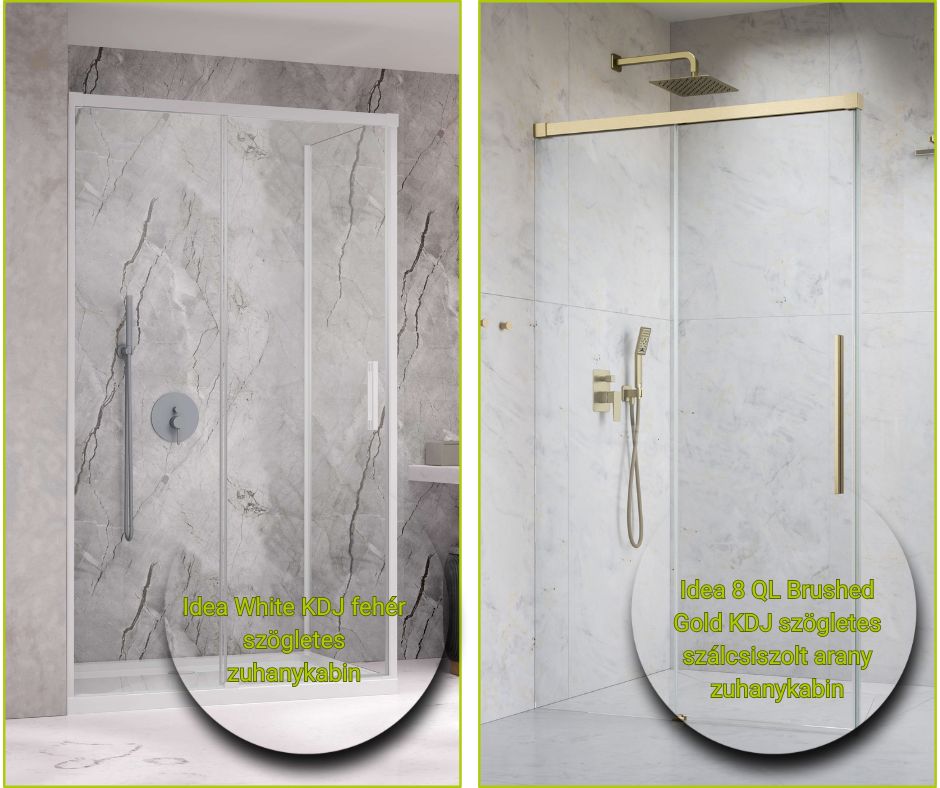 Idea White KDJ és Idea 8 QL Brushed Gold KDJ