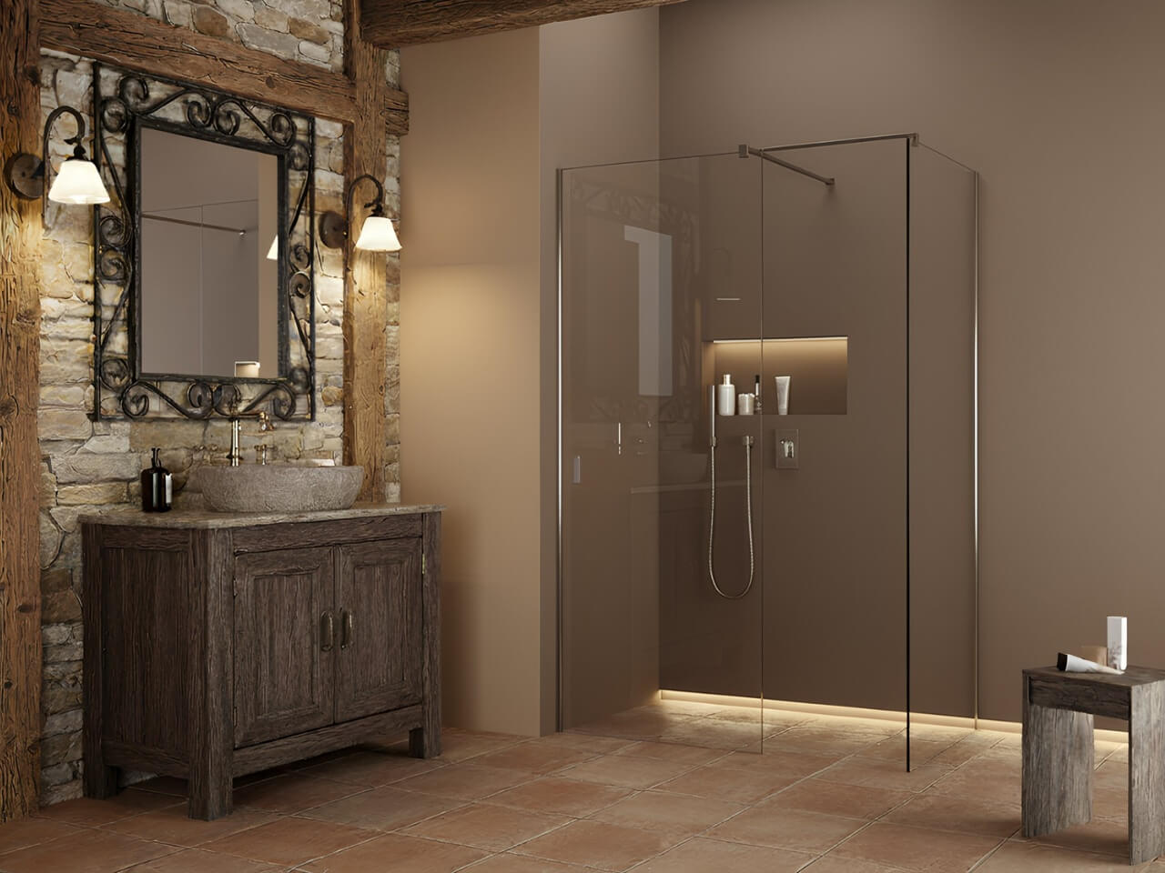 Modo III Walk-in zuhanyfal