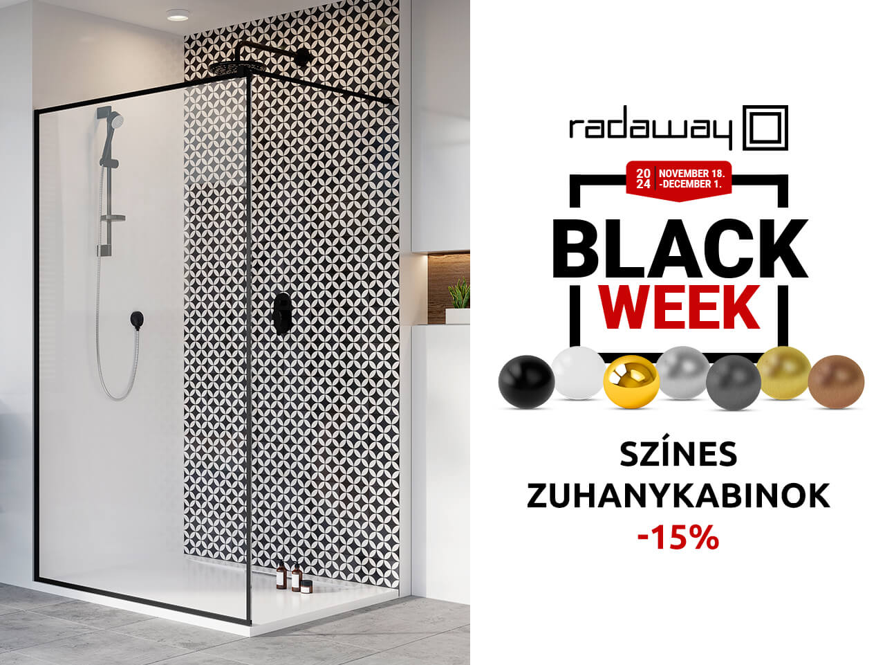 Radaway Black week kedvezmények