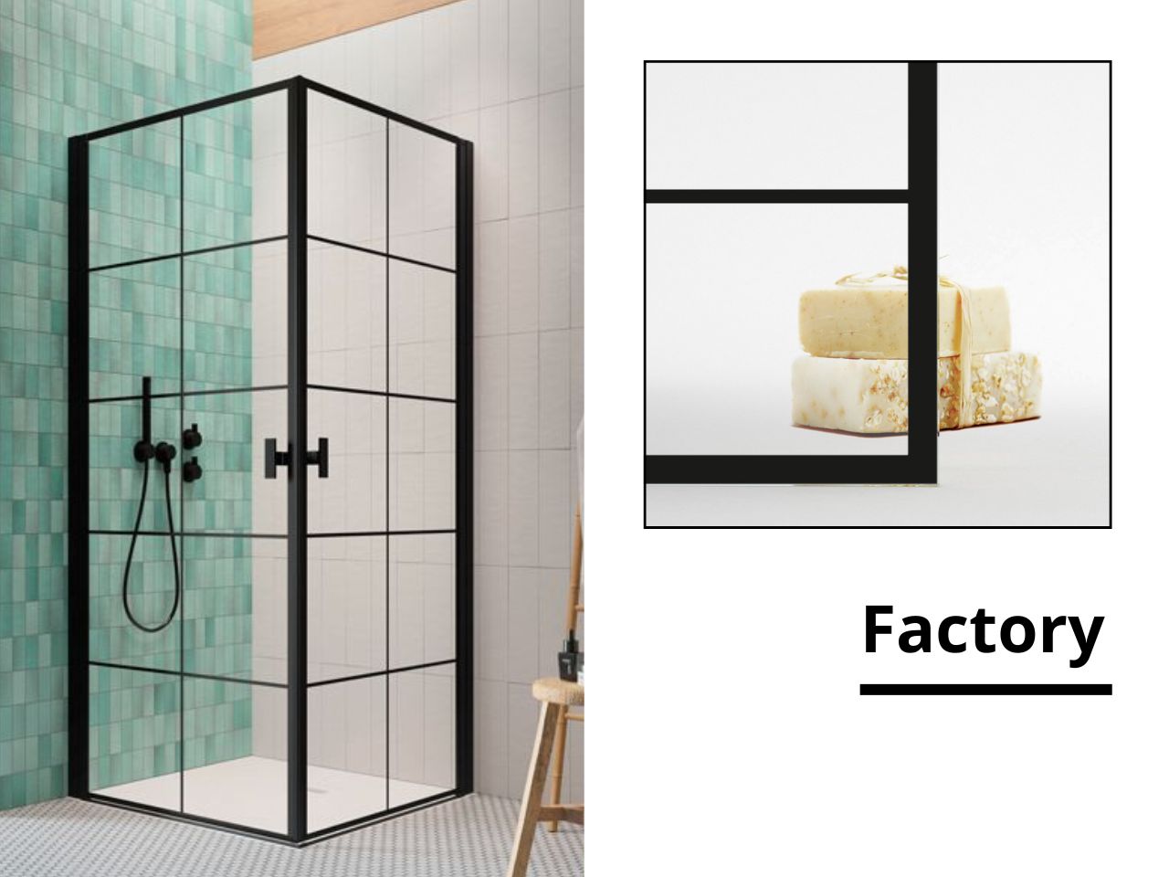 Radaway üvegvariációk - factory rácsos zuhanyzó üveg