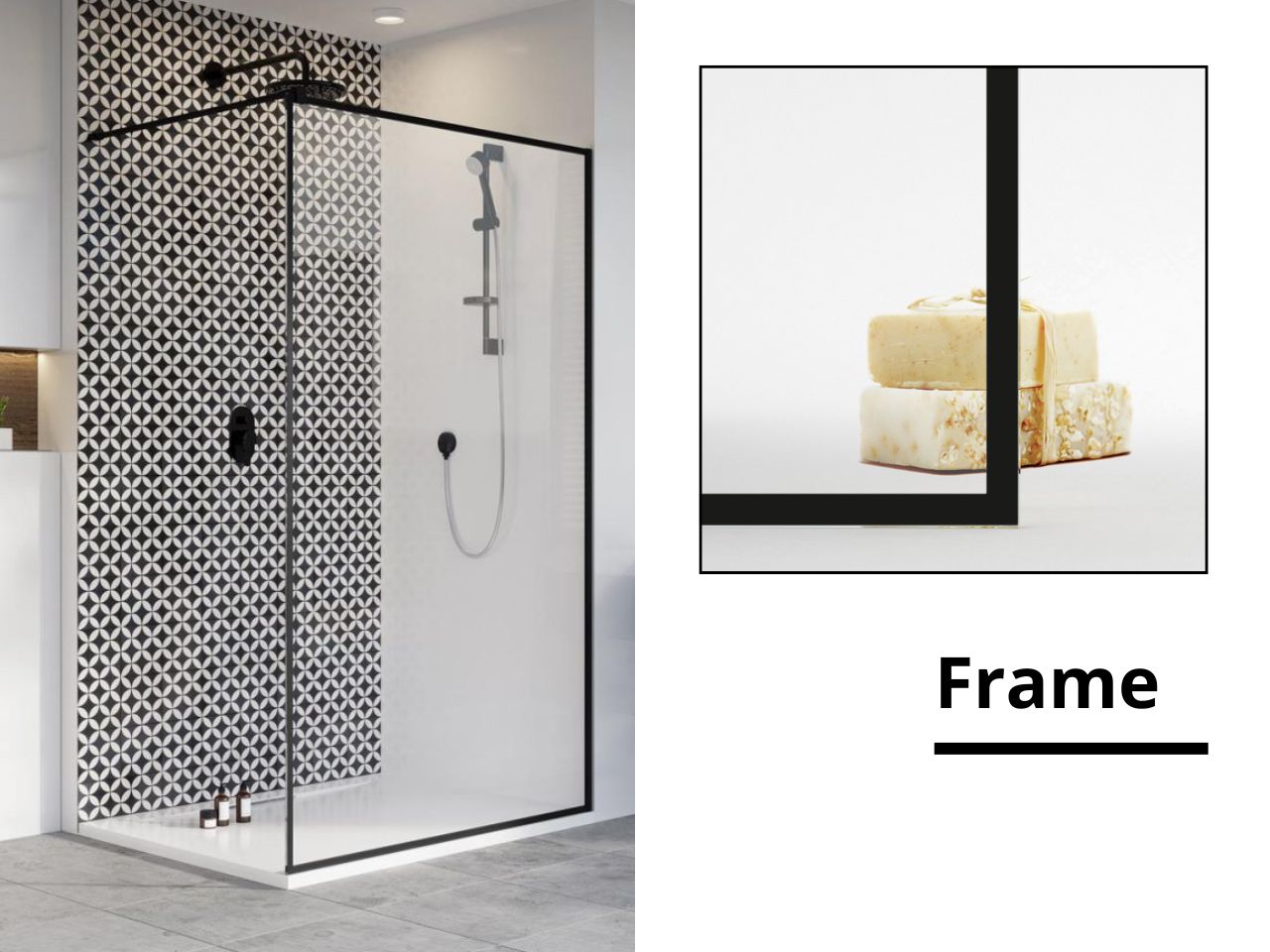 Radaway üvegvariációk - frame zuhanyzó üveg