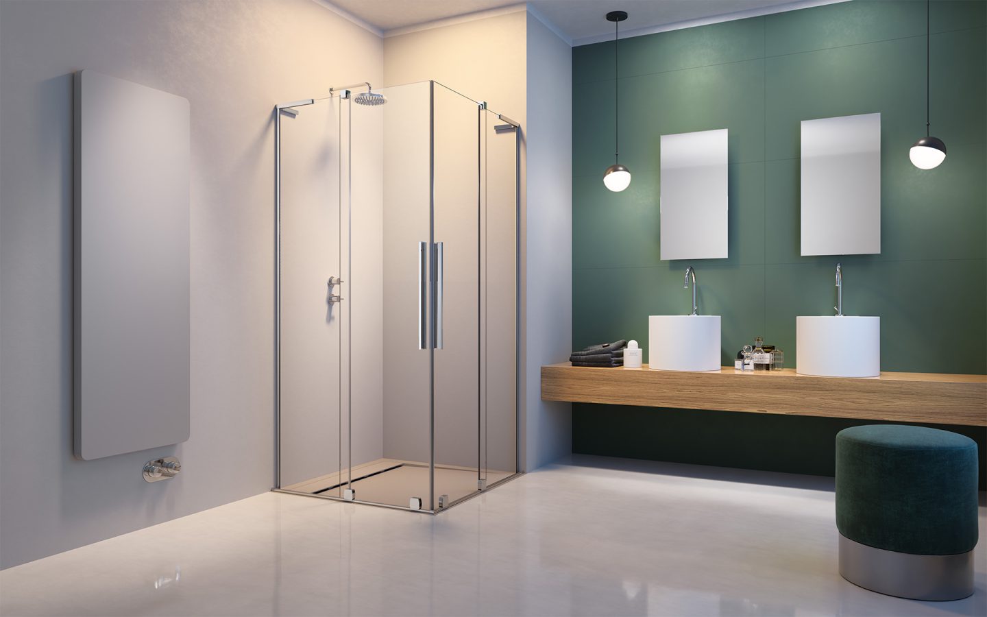 Furo SL KDD szögletes zuhanykabin