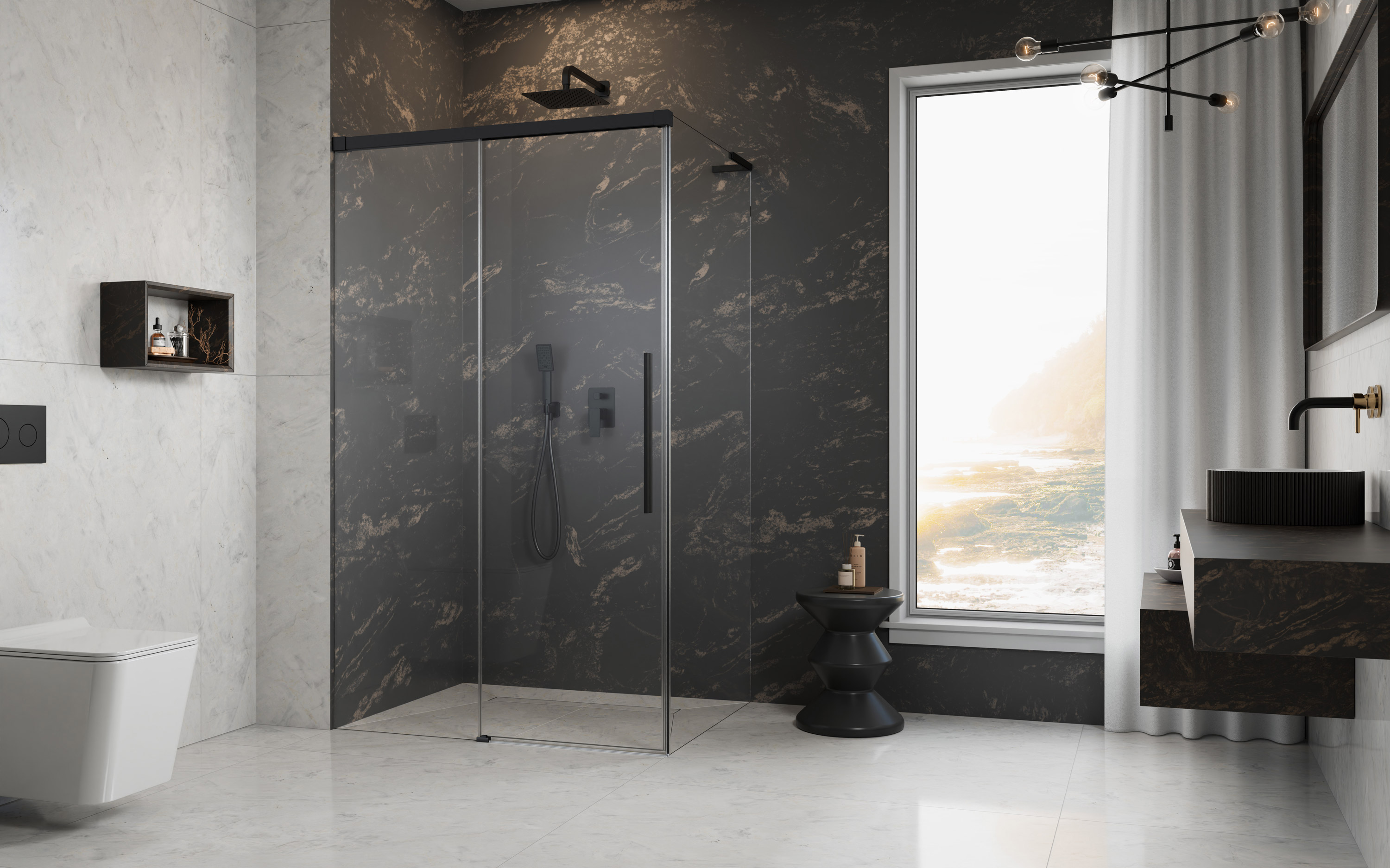 Idea 8 QL Black KDJ zuhanykabin