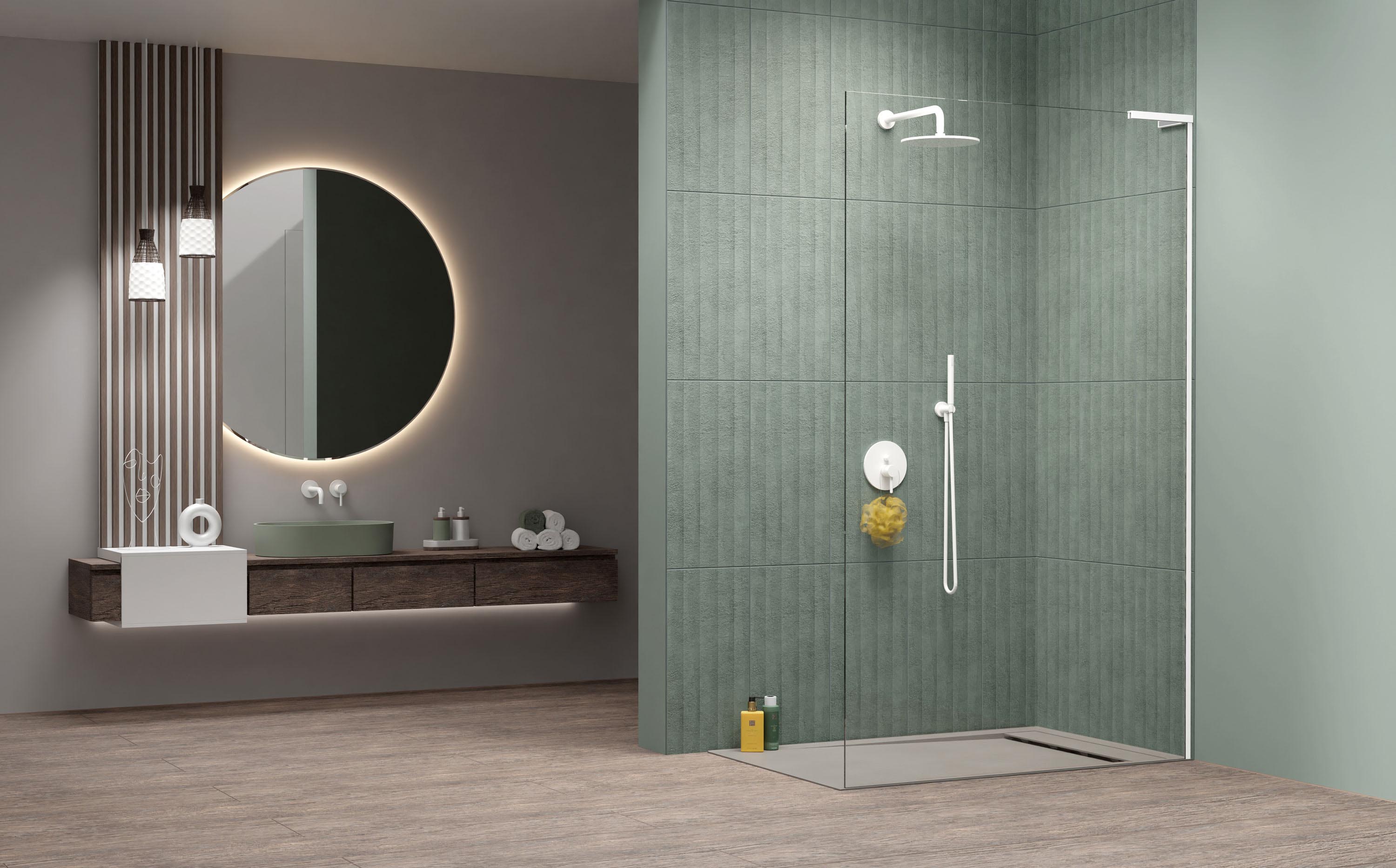 Modo SL II White Walk-in fehér zuhanyfal