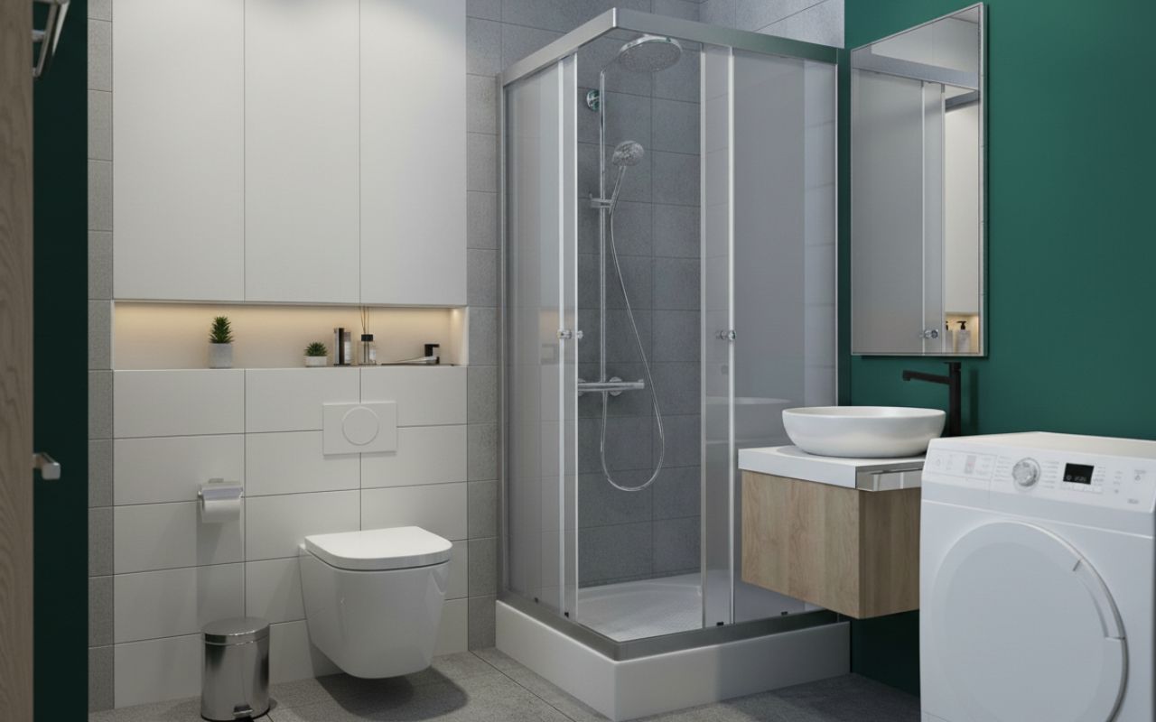 Panel fürdőszoba ötletek - Projecta C szögletes zuhanykabin