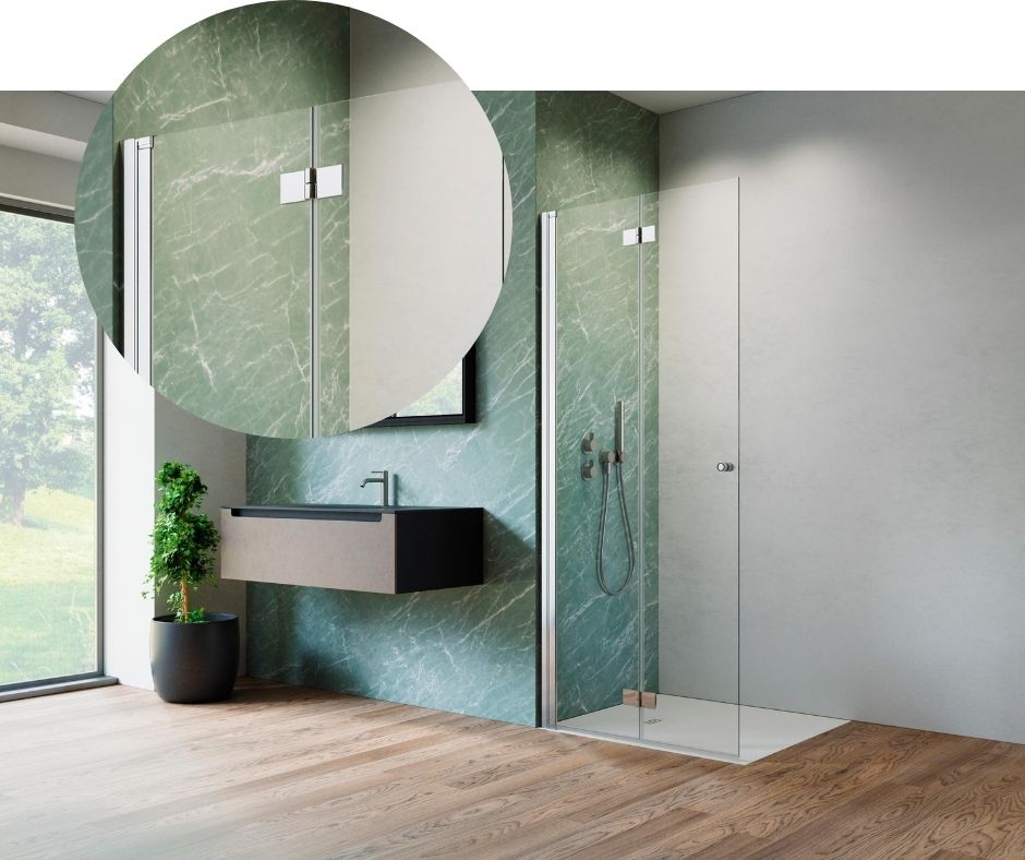 Támasztórúd nélküli Nes walk-in kdd-b