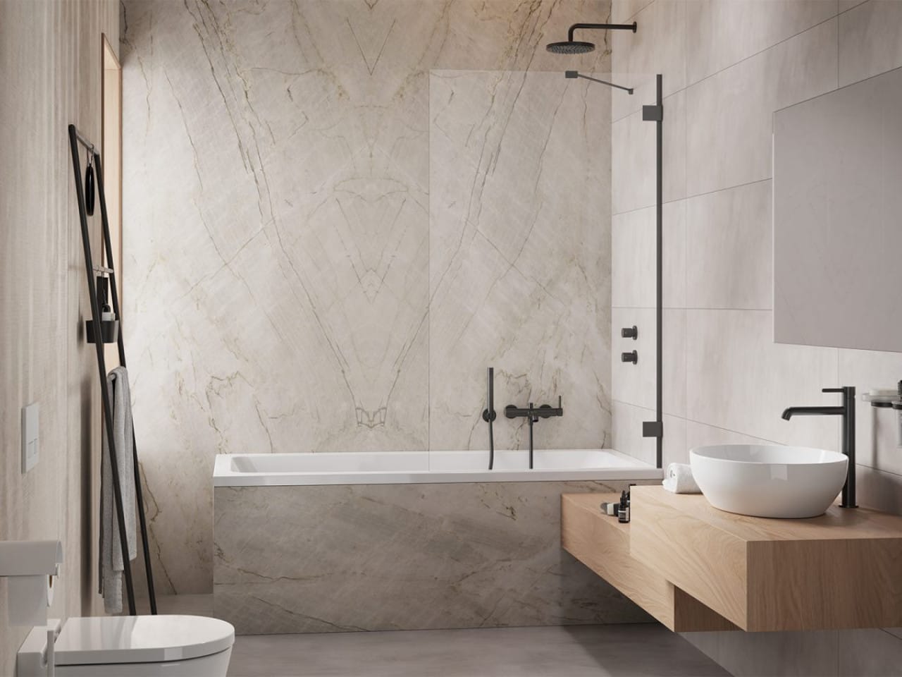 Essenza Pro Brushed GunMetal PNJ II kádparaván