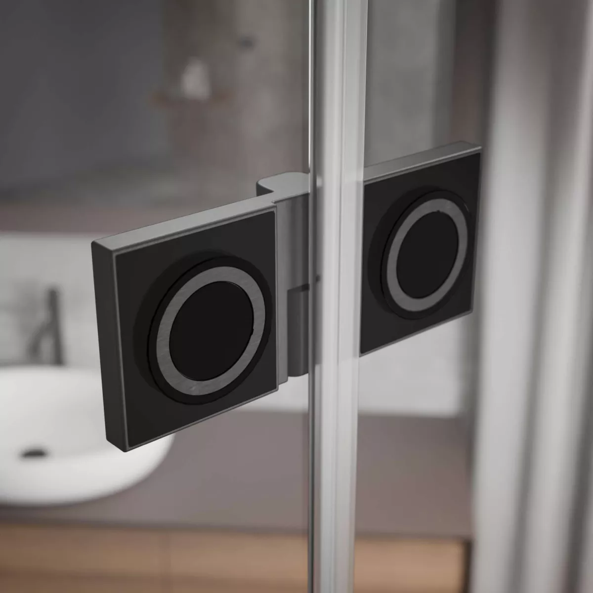 Essenza Pro Brushed GunMetal - Exkluzív süllyesztett, emelőmechanikás zsanérok