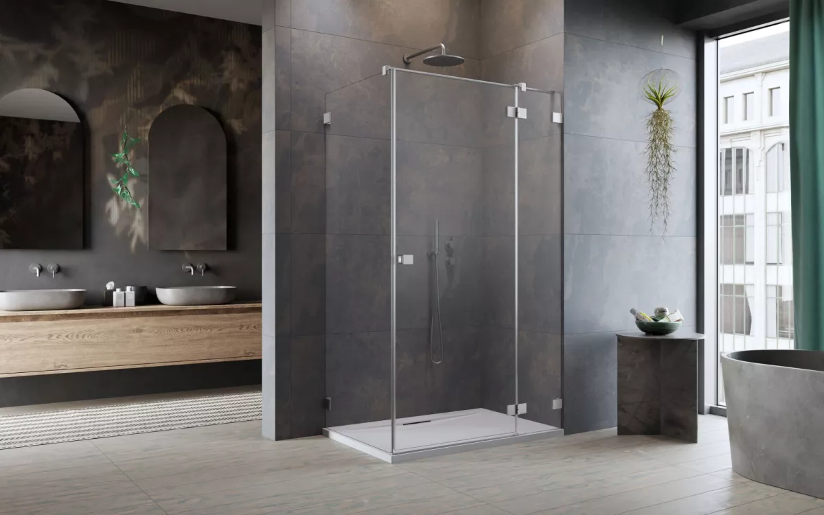 Essenza Pro Brushed Nickel KDJ enteriőr (a képen jobbos zuhanykabin látható)