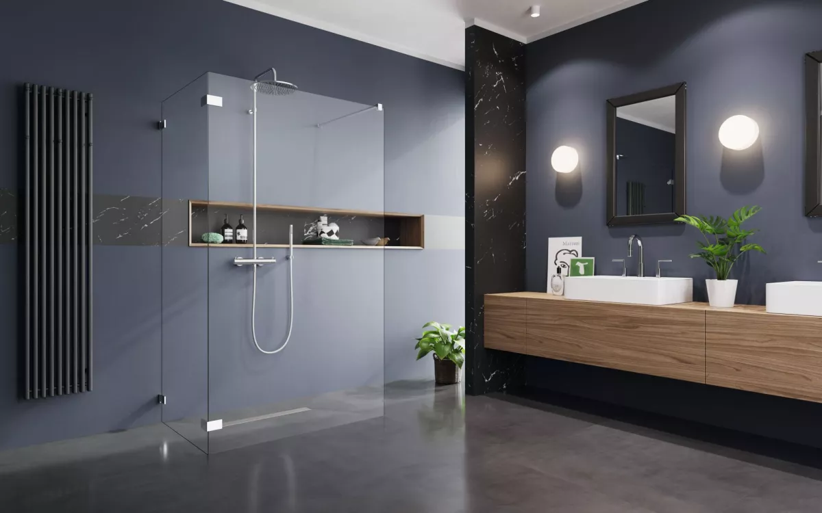 Euphoria Walk-in VI zuhanyfal enteriőr