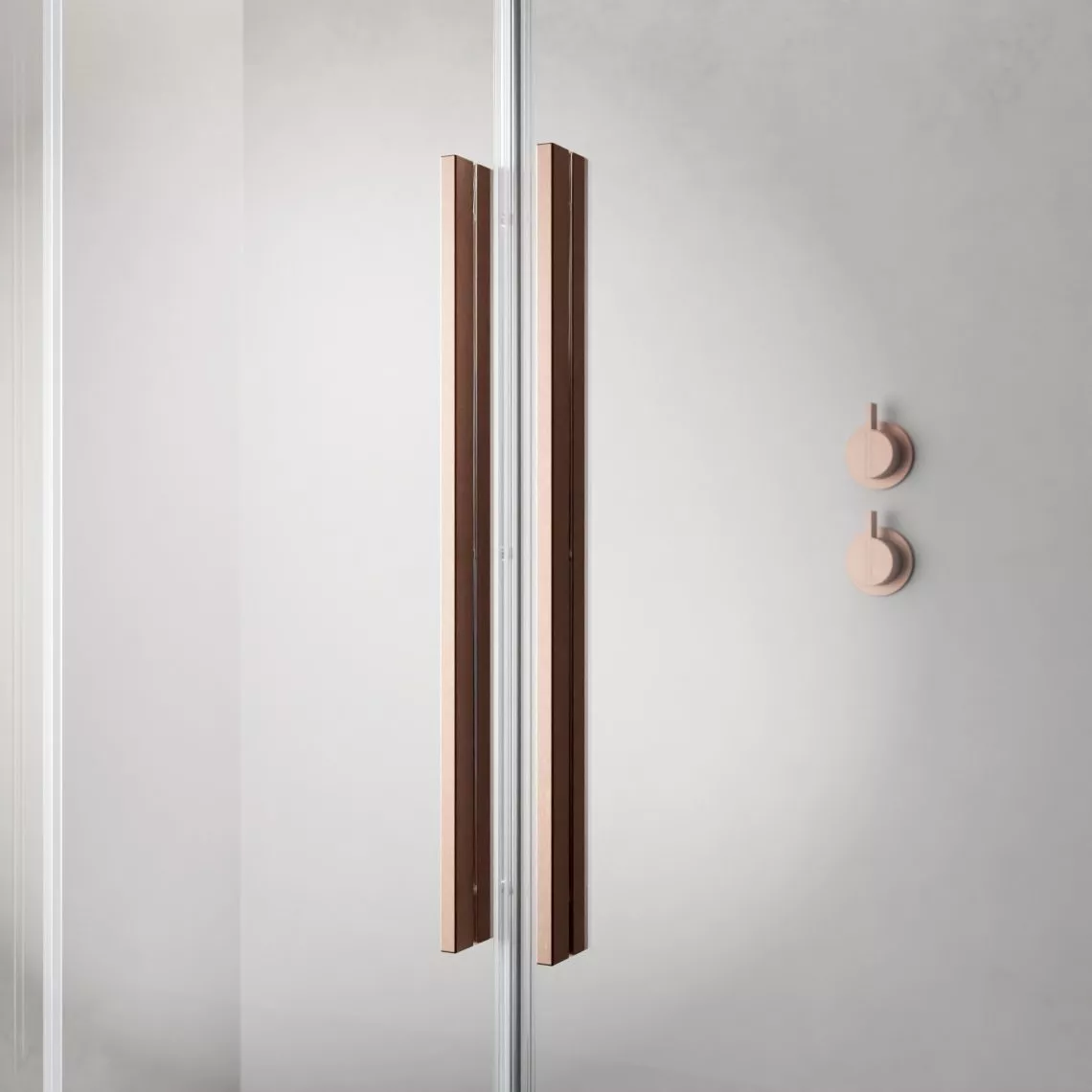 Furo Brushed Copper - Ergonomikus designfogantyú (500 mm)
