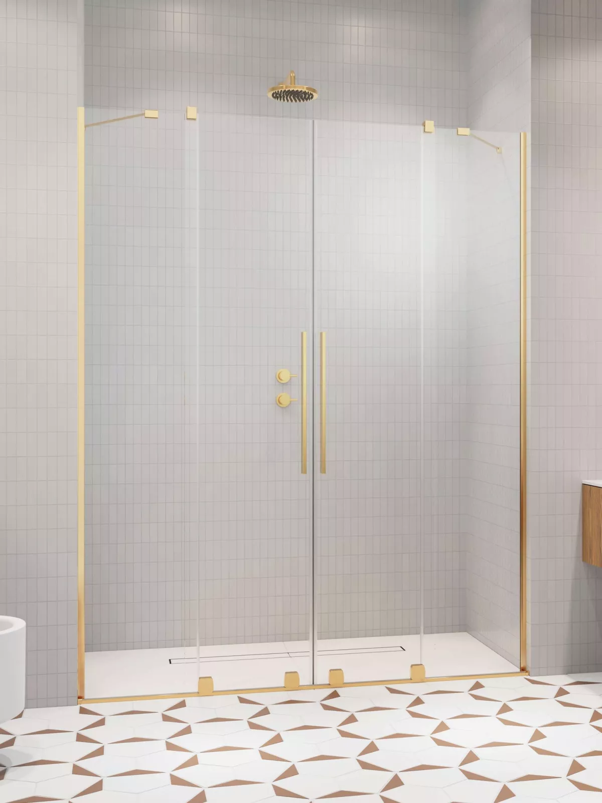 Furo Gold DWD arany zuhanyajtó