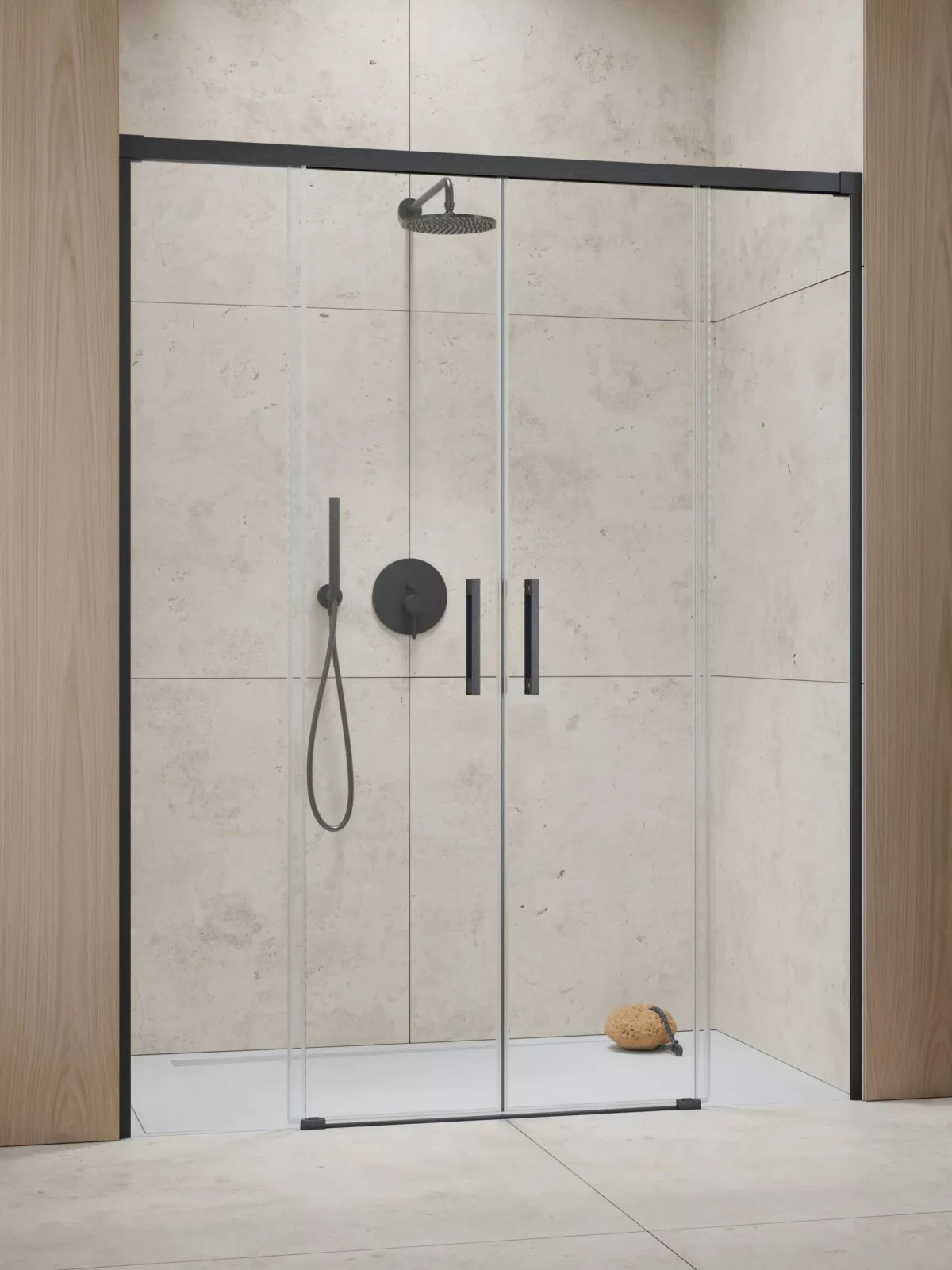 Idea Brushed GunMetal DWD szálcsiszolt fegyvermetál zuhanyajtó