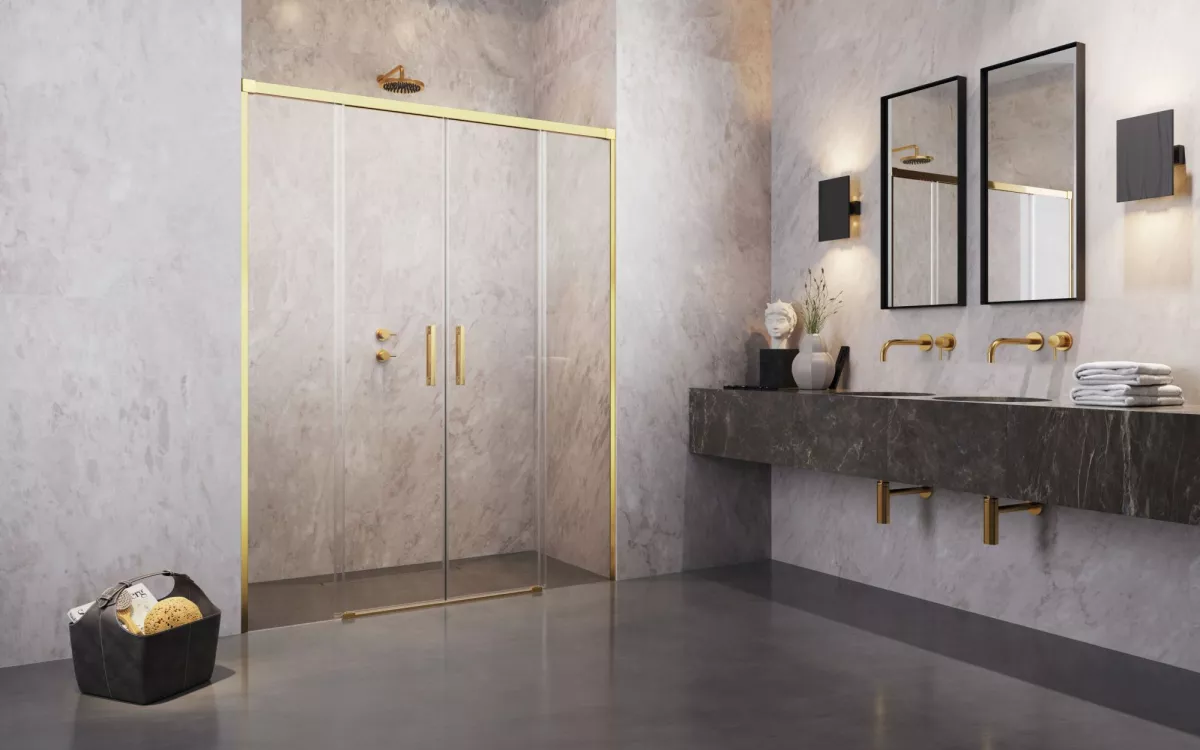 Idea Gold DWD arany zuhanyajtó enteriőr