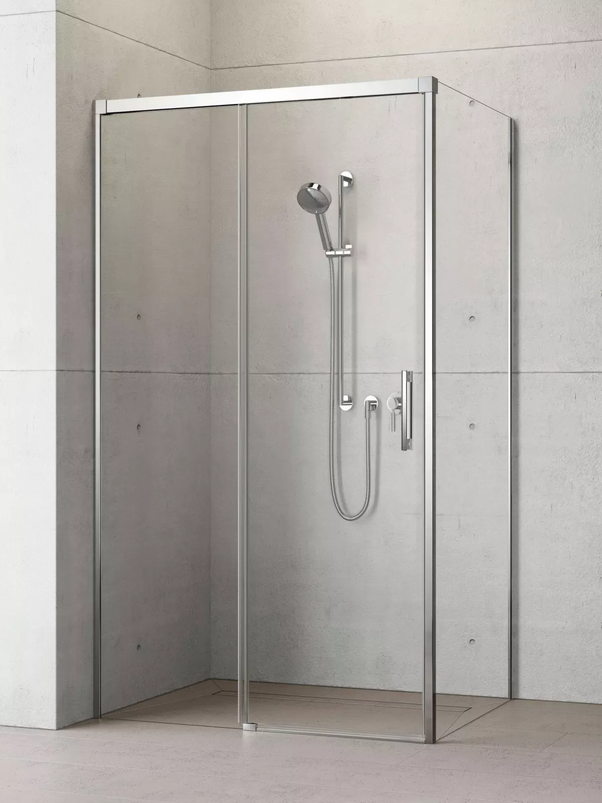 Idea KDJ szögletes zuhanykabin (a képen balos zuhanykabin látható)