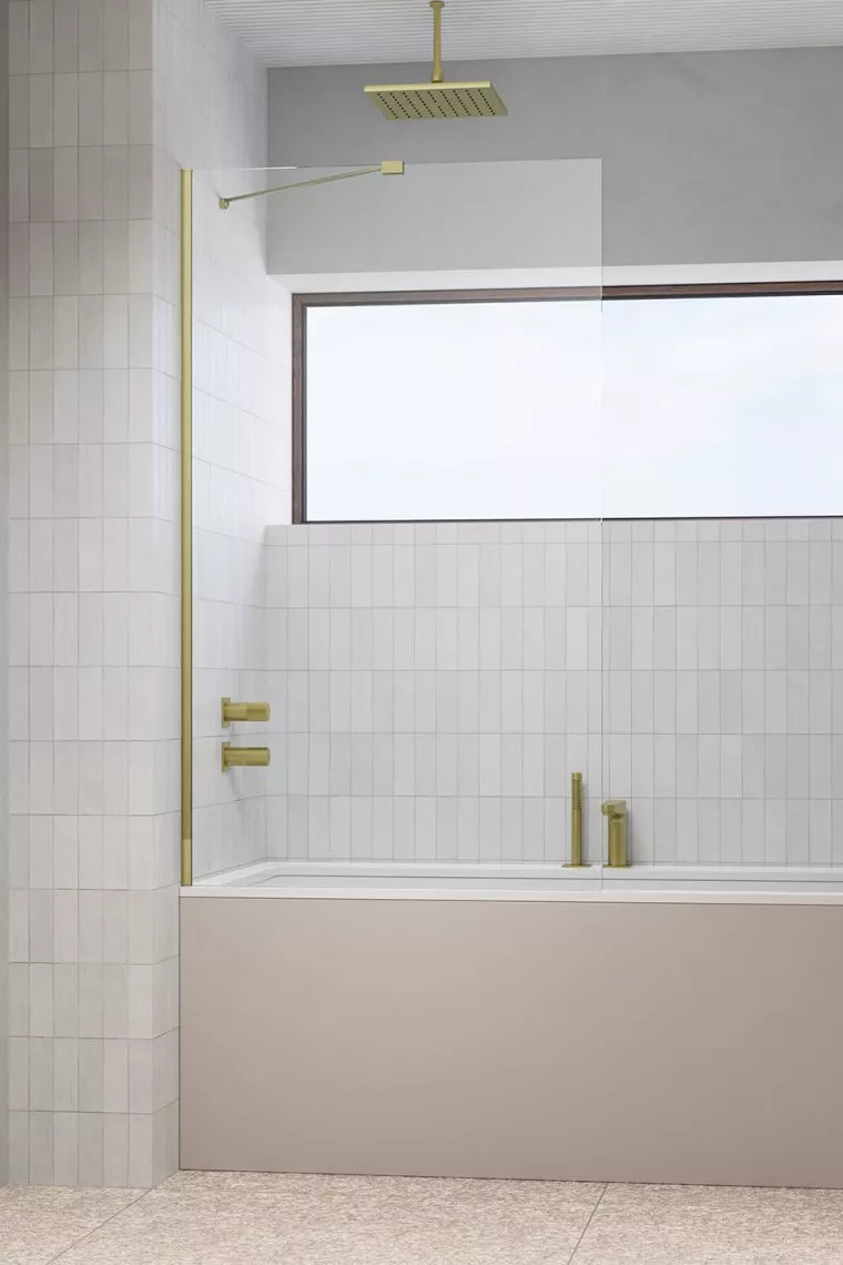 Modo New Brushed Gold PNJ II szálcsiszolt arany kádparaván