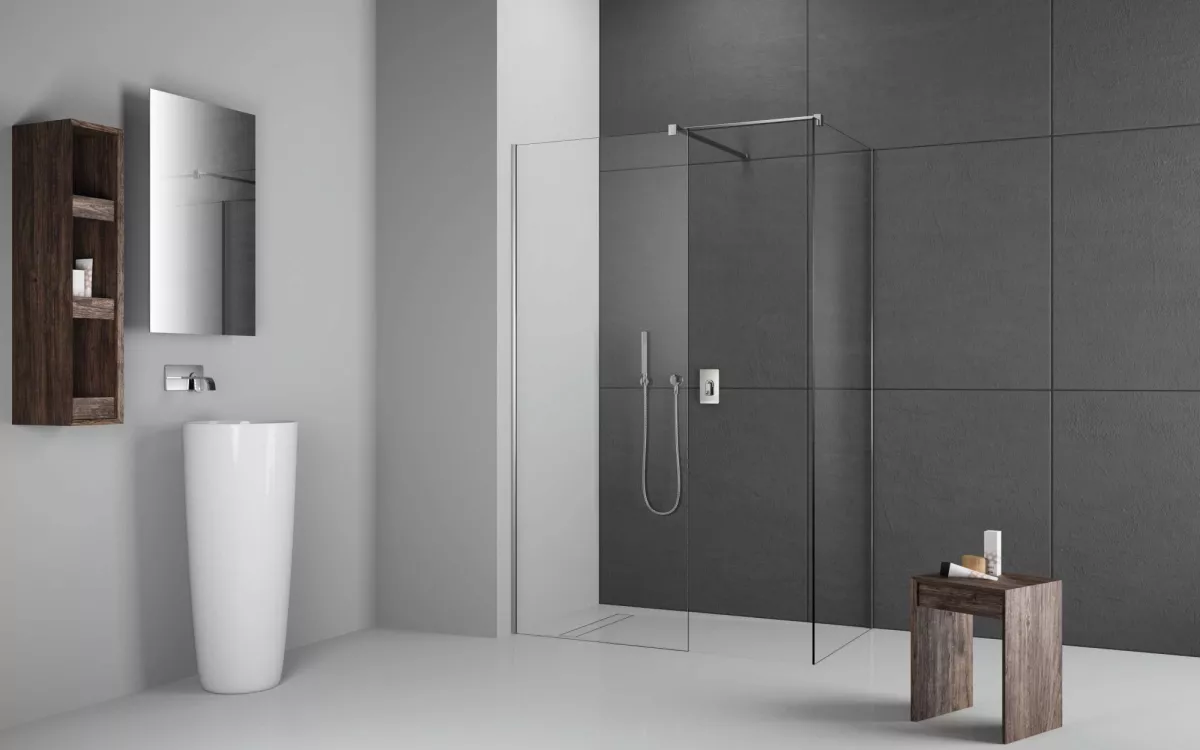 Modo X III walk-in zuhanyfal enteriőr