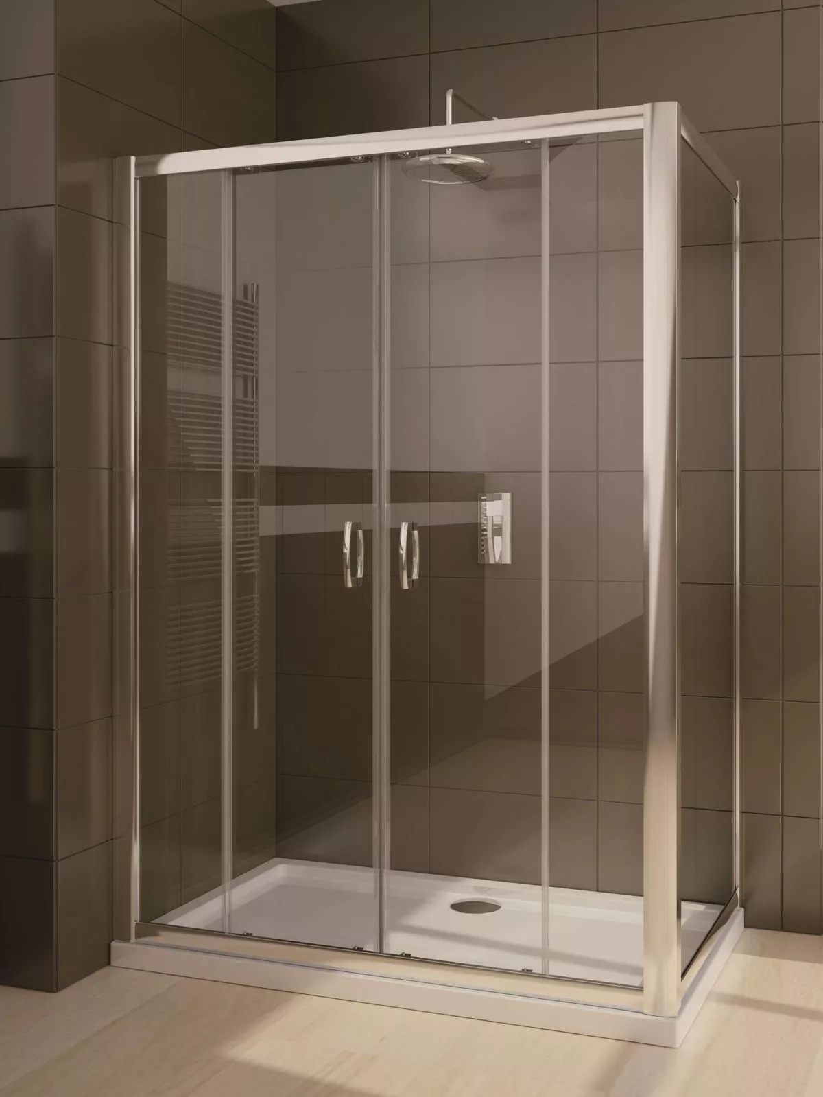 Premium Plus DWD+S szögletes zuhanykabin