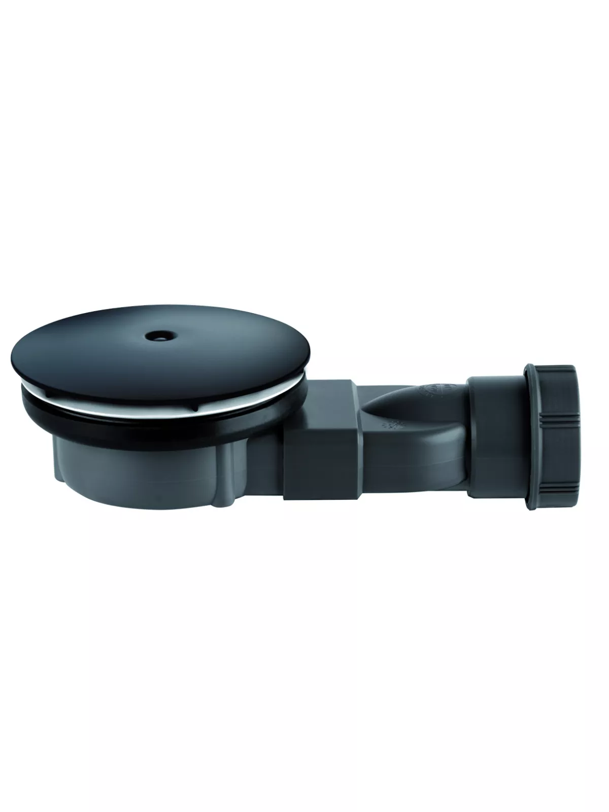 R400 SLIM Black fekete zuhanytálca szifon