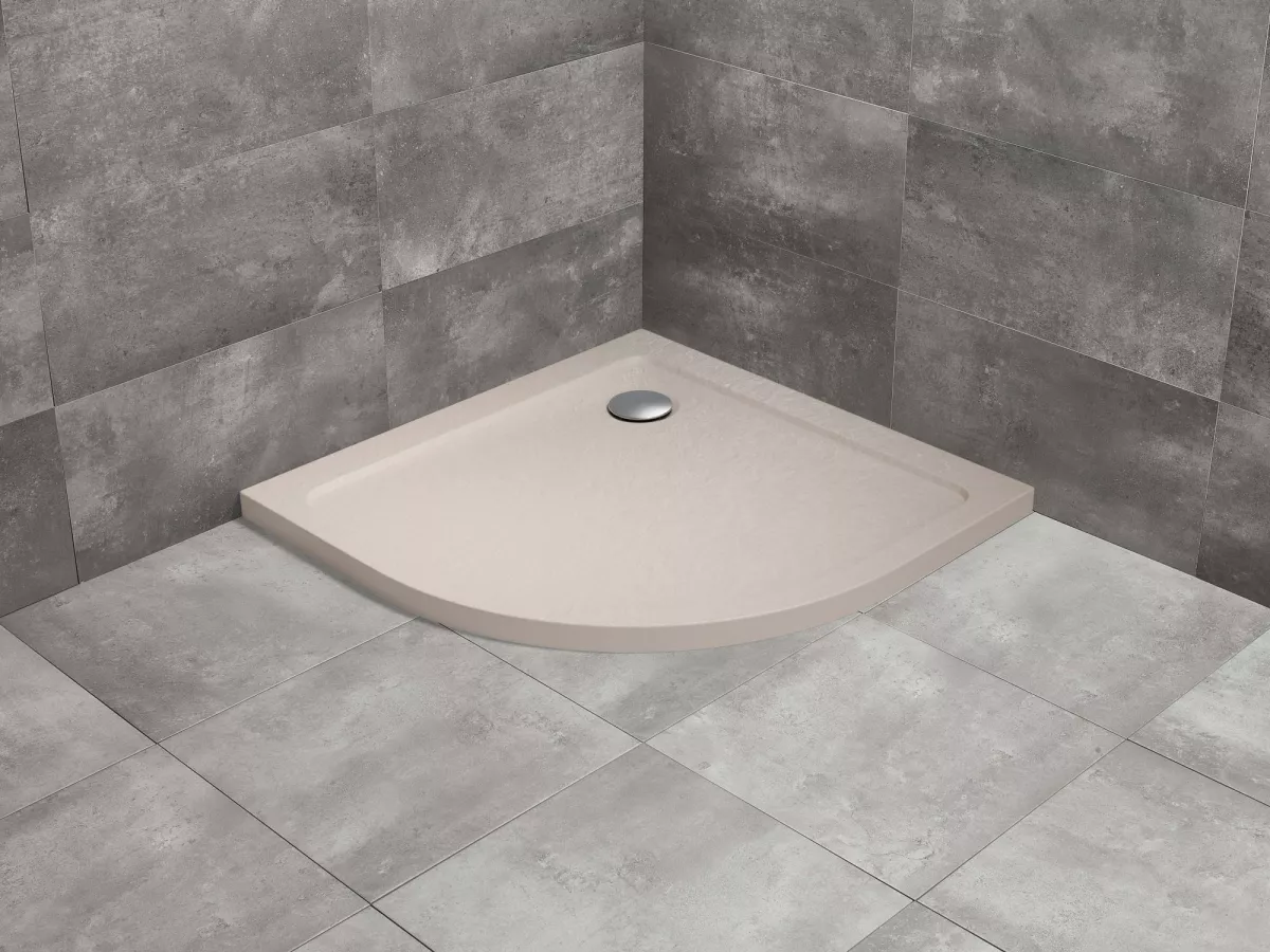 Doros Stone A íves zuhanytálca - beige