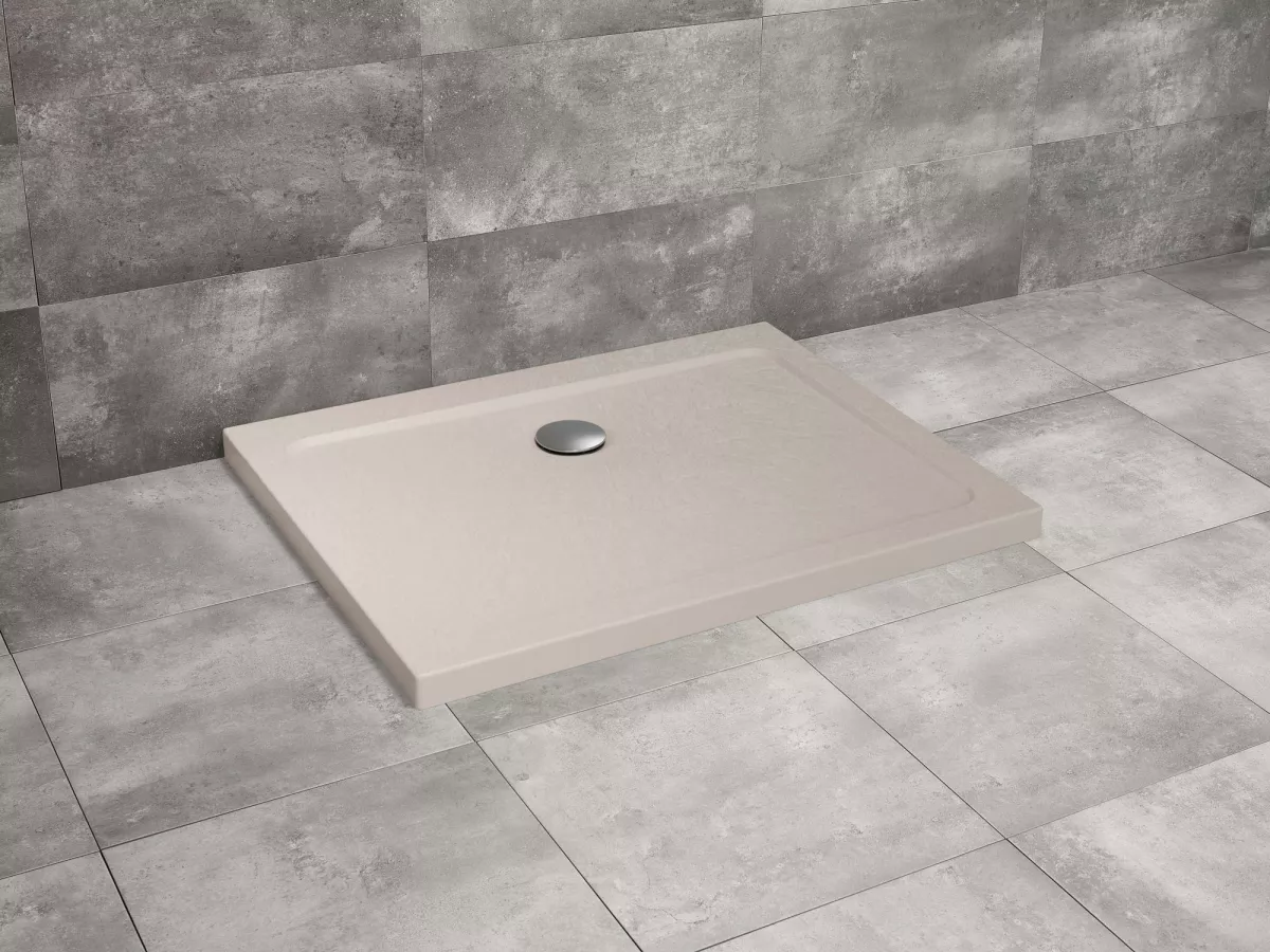 Doros Stone D szögletes zuhanytálca - beige