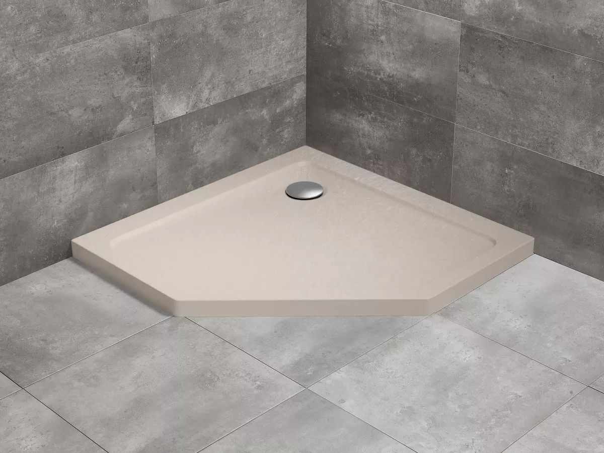 Doros Stone PT szögletes zuhanytálca - beige