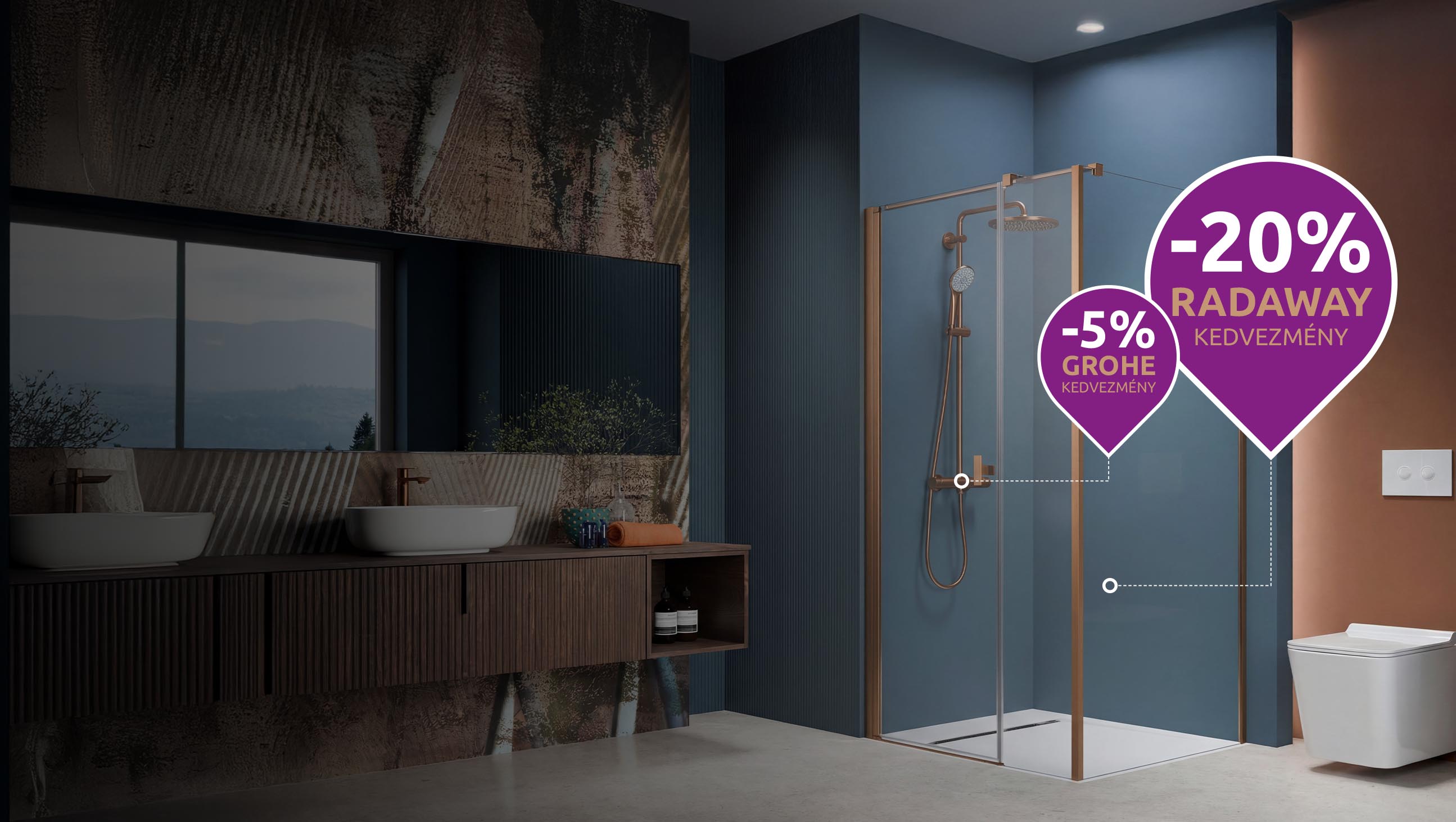 Grohe x Radaway színes zuhanykedvezmény